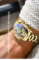 Men Watch Skeleton Automatic Quartz Watch Gold Skeleton Vintage Man Watch Mens Watches Top Brand Luxury - Image 17