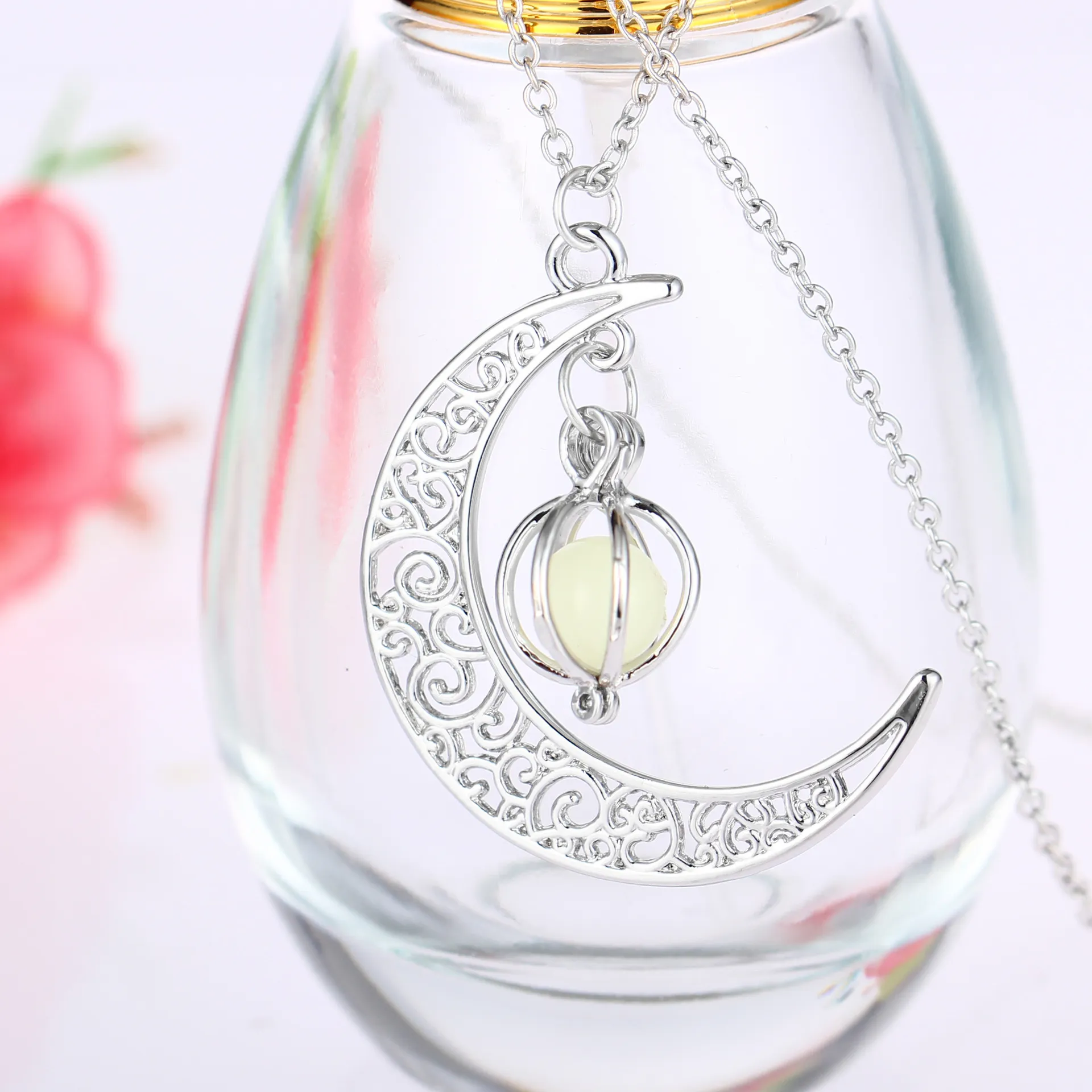 1636808394363-1.webp Luminous Moon Stone Healing Pendant Necklace - Image 9