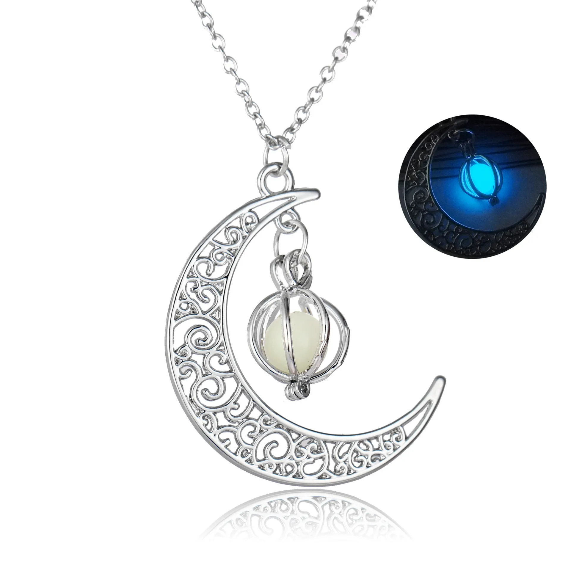 1636808394664-1.webp Luminous Moon Stone Healing Pendant Necklace - Image 5